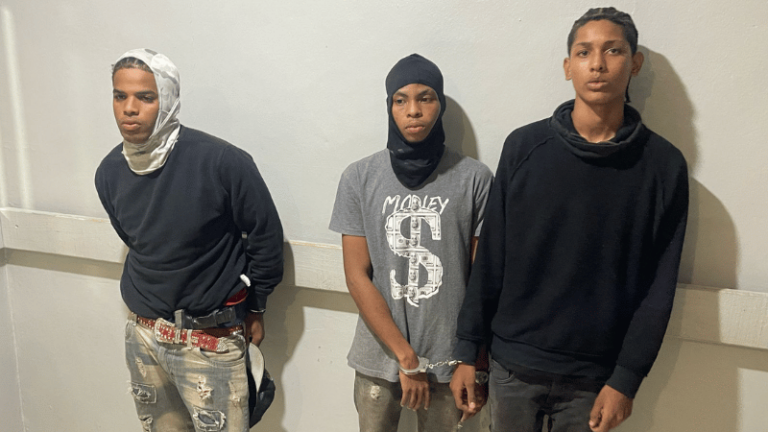 Policía captura a tres hombres activamente buscados por robo e intento de asalto en Villa Mella, SDN - Imagen