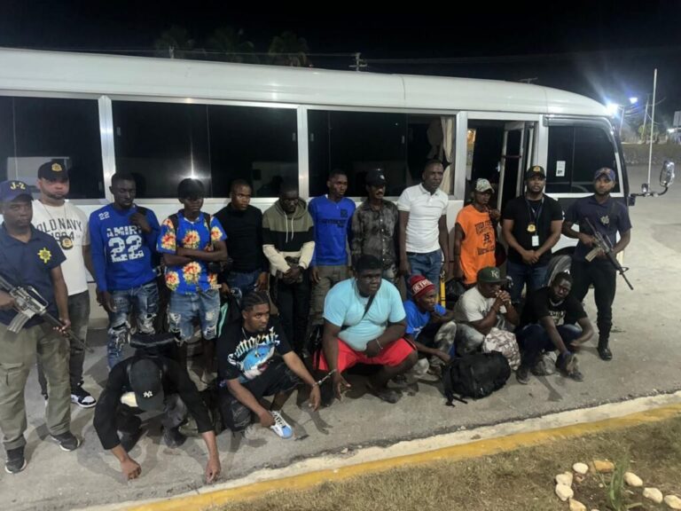Agentes de DGM detienen minibús con 11 haitianos