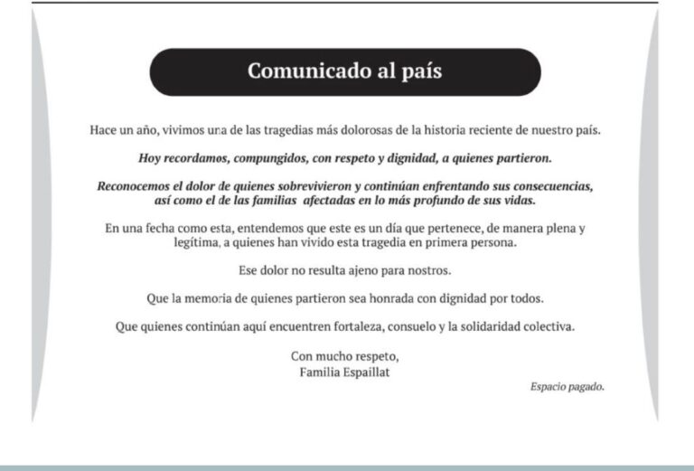 Familia Espaillat dice recuerda víctimas con respeto y dignidad