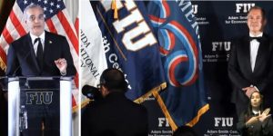 Abinader recibió en Miami un reconocimiento de universidad